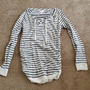Maternity long sleeve stripe
